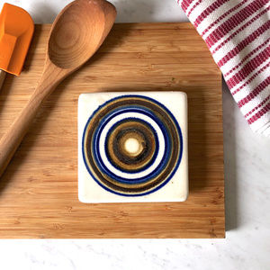 1970s MCM Evangel Pottery New Mexico Mod Coaster